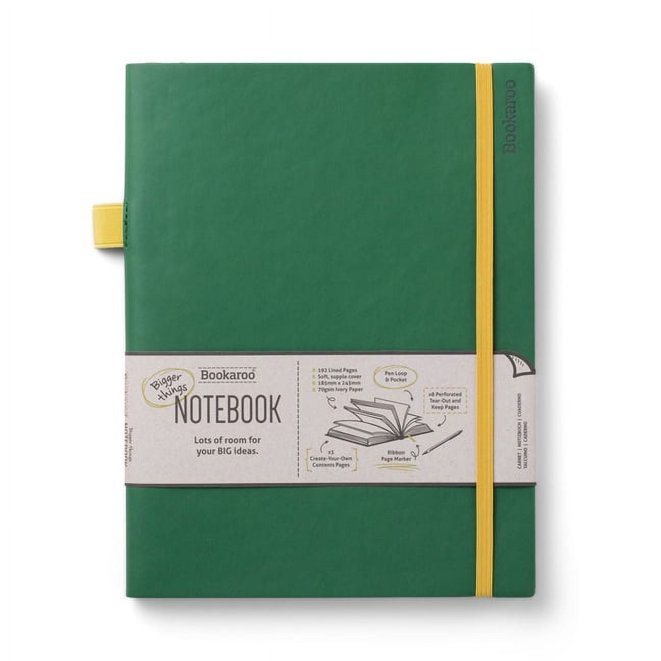 Bookaroo Bigger Things Notebook Forest Green (Other) - Walmart.com