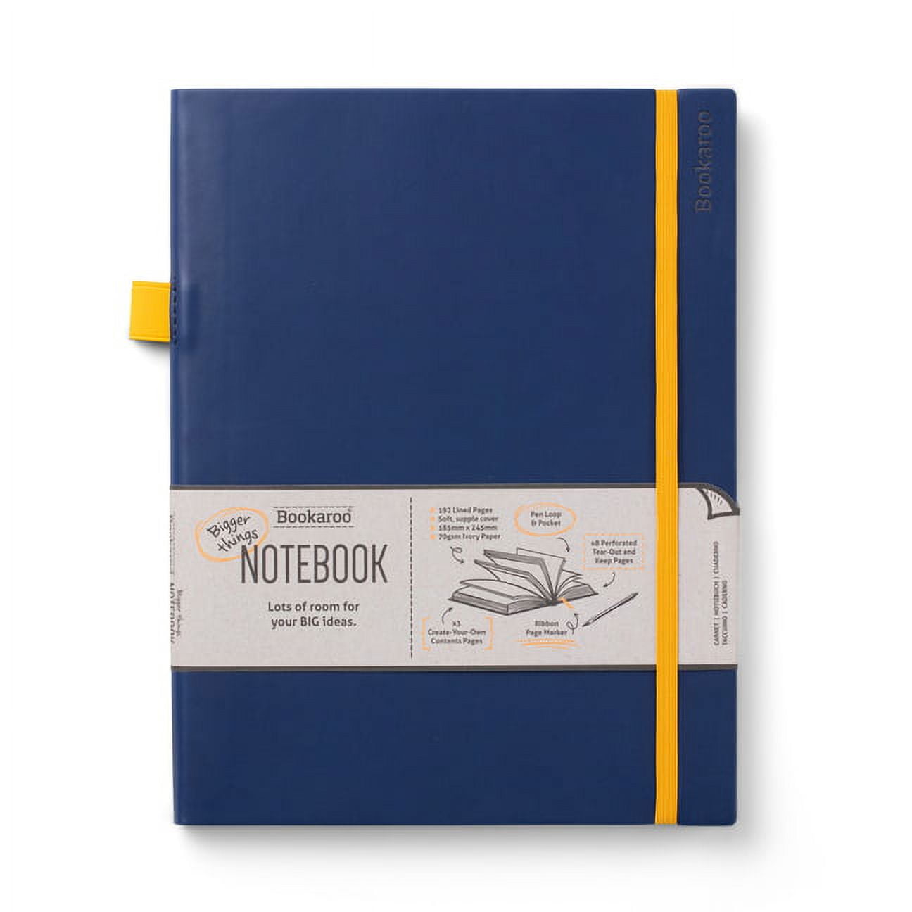 Bookaroo Bigger Things Notebook Navy (Other) - Walmart.com