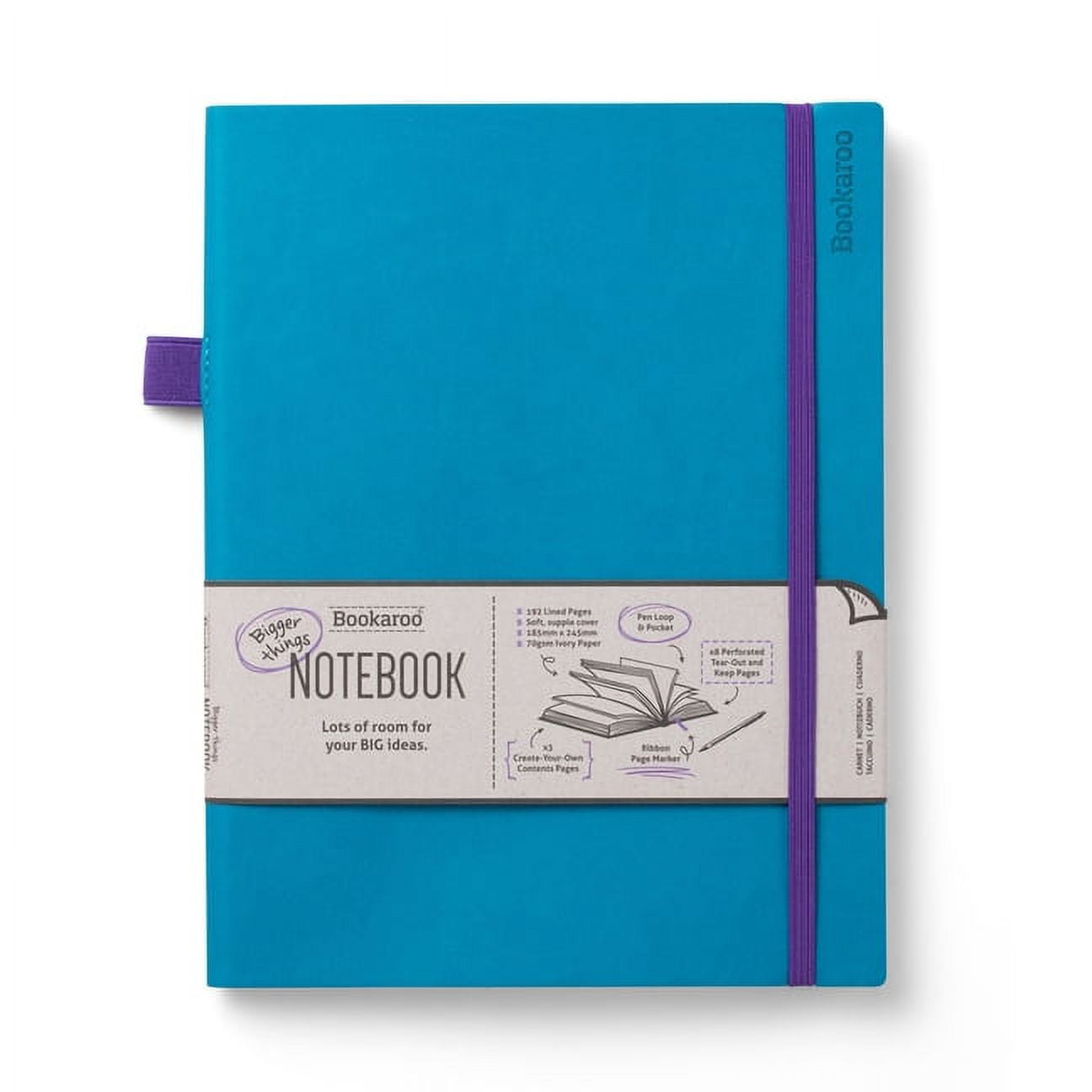 Bookaroo Bigger Things Notebook Turquoise (Other) - Walmart.com