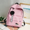 thumbnail image 1 of Bookbag Small Backpack Basic Waterproof Bookbag Travel Daypack Aesthetic Camping Cute Backpack for Office Shopping Hiking Trip Daily Use Laptop Bag(Pink), 1 of 8