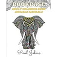 thumbnail image 1 of Bookbase Adult Coloring Book Animals Mandala Version, (Paperback), 1 of 1