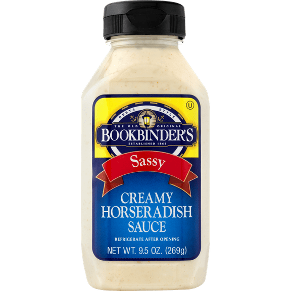 Bookbinder's Sassy Creamy Horseradish Sauce, 9.5 oz