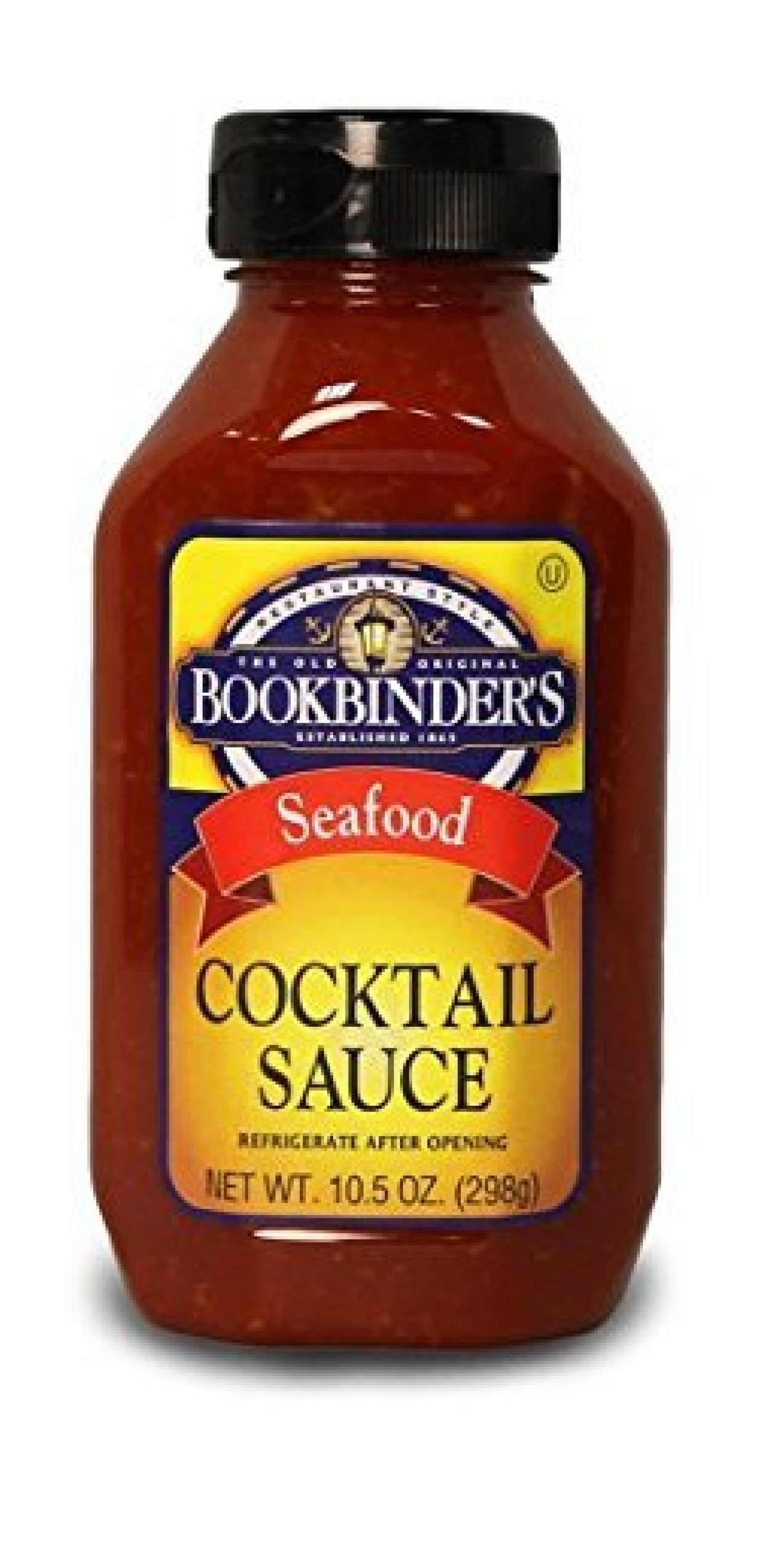 Bookbinders Seafood Cocktail Sauce, 10.5 Ounce Squeeze Bottle (Pack of