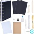 thumbnail image 1 of Bookbinding Kit for Beginners, Hand Bookbinding Diary Notebook Supplies, Complete Bookbinding Tool Kit with Bookbinding Thread, Sewing Needles, Book Cloth, Paper and Bookbinding Tools, 1 of 6