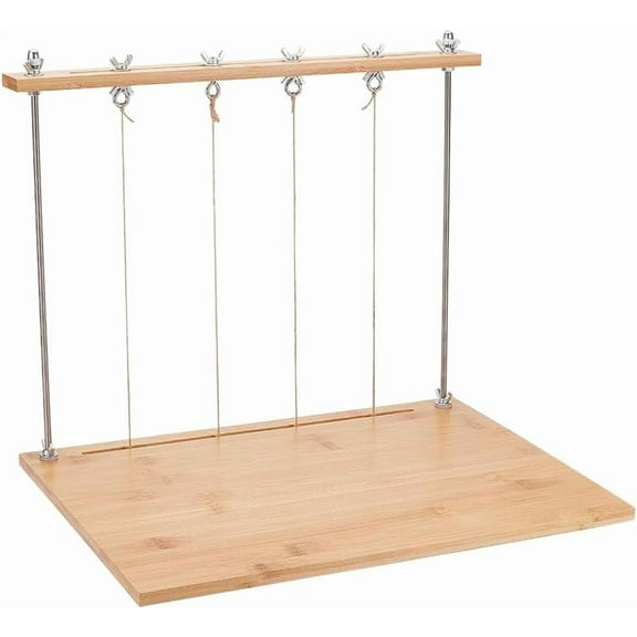 Bookbinding Sewing Frame Set Wood Book Binding Kit with Rectangle Frame DIY Bookbinding Tools for Handmade Journals Notebooks Photo Albums Craft Projects