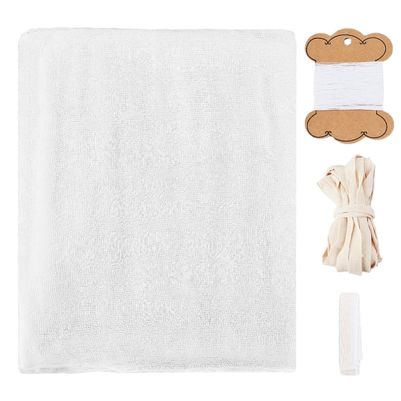 Bookbinding Tools Kits Including Cotton Blend Thread Flat Cotton Ribbon Flat Cotton Book Headbands and Cotton Cloth Fabric Mixed Color about 4 styles