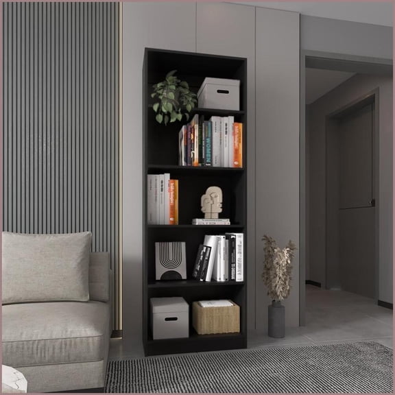 Bookcase, 5-Shelf Wenge Finish | Primary Living Space | Wenge