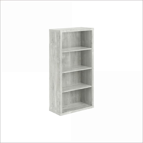 Bookcase, 5-Tier Modern Industrial Slate Gray with Adjustable Shelves 48"H | Grey | Particle Board