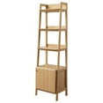 thumbnail image 1 of Bookcase Book Shelf Rack, Brown Oak, Wood, Living Kitchen Cafe Bistro Hospitality Restaurant, Modern Contemporary HB33445, 1 of 7