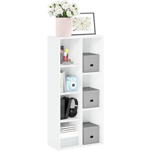 Bookcase / Book / Storage , 7-Cube, White