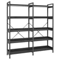 thumbnail image 1 of Amadwell 5-Tier Bookshelf with 10 Open Shelves, 47" Freestanding Bookcase, Sturdy Metal Frame, for Living Room, Black, 1 of 9