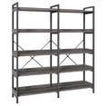 thumbnail image 1 of Amadwell 5-Tier Bookshelf with 10 Open Shelves, 47" Freestanding Bookcase, Sturdy Metal Frame, for Living Room, Gray, 1 of 9