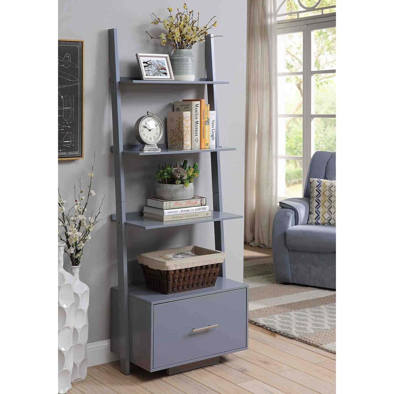 Storage For Paperbacks Bookcase - Multi-Tiered Storage for Books & Decor - Stylish Home ...