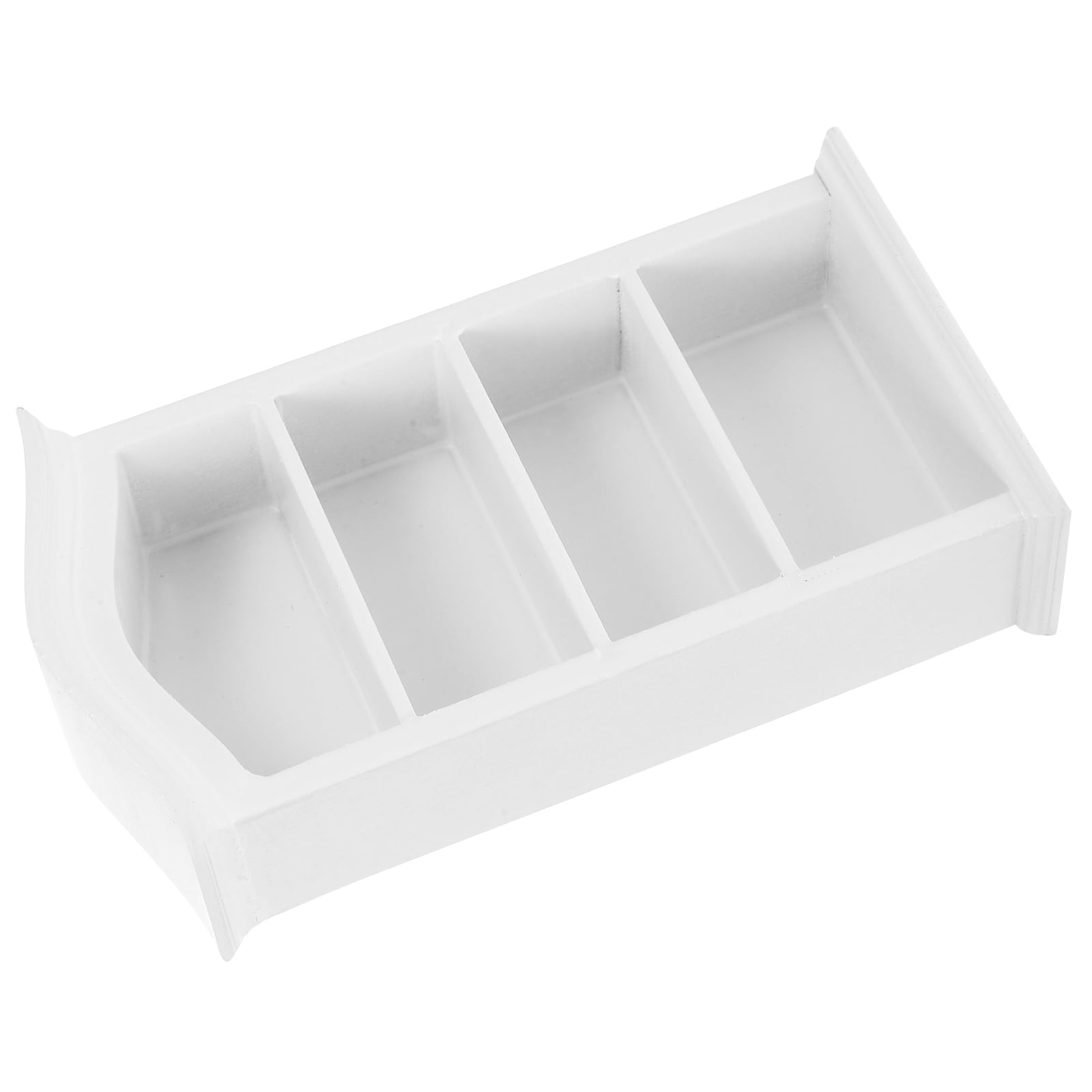 Bookcase Ornaments Display Miniature Storage Shelf White Glives