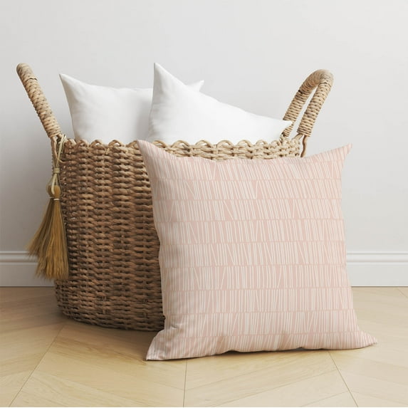 Bookcase Pink Throw Pillow