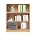 thumbnail image 1 of Bookcase, Wooden Bookshelf with 7 Compartments, 3-Tier Freestanding Display Storage Shelves, Cabinet Rack Organizer, DIY Book Case for Living Room, Bedroom, Home Office 31.5*9.06*39.37in, 1 of 26