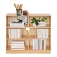 thumbnail image 1 of Bookcase, Wooden Bookshelf with 7 Compartments, 3-Tier Freestanding Display Storage Shelves, Cabinet Rack Organizer, DIY Book Case for Living Room, Bedroom, Home Office 39.37*9.06*39.37in, 1 of 25