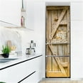 thumbnail image 1 of Bookcase Wooden Door Wallpaper For Refrigerator Self Adhesive Vinyl Kitchen Fridge Doors Cover Furni, 1 of 5