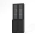 thumbnail image 1 of IDEALSOUL Black Bookcase, 1 of 5