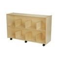 thumbnail image 1 of Bookcase with 30 in. Adjustable Dividers Mobile Locking Casters, 1 of 1