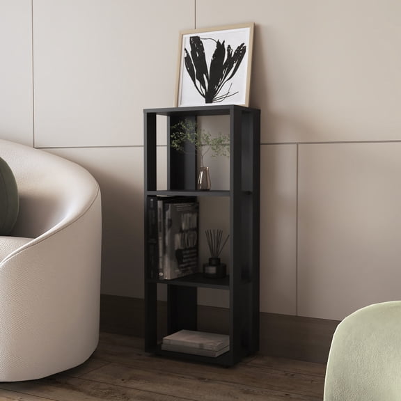 Bookcase with Open Shelving | Display Books in Bedrooms | Particle Board Core for Stability | Keep Space Tidy & Modern