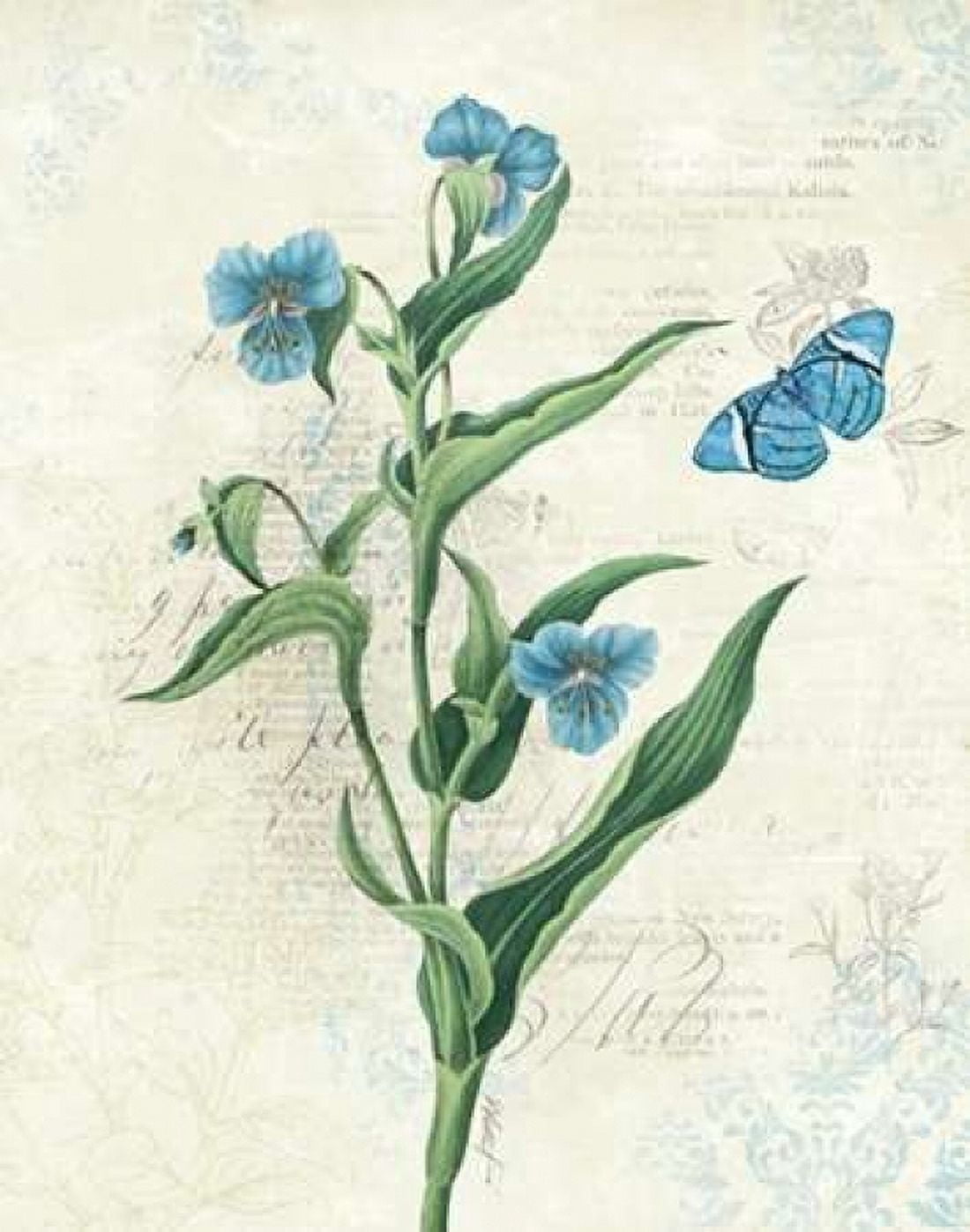 Booked Blue I Canvas Art - Katie Pertiet (22 x 28)