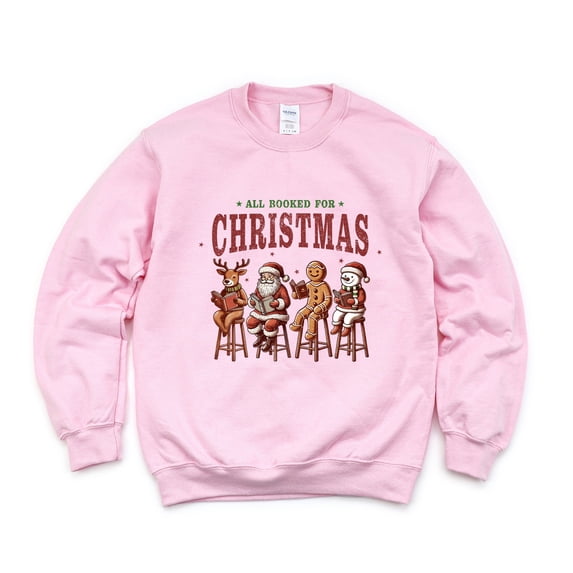 Booked For Christmas Stool - Women's Graphic Sweatshirt