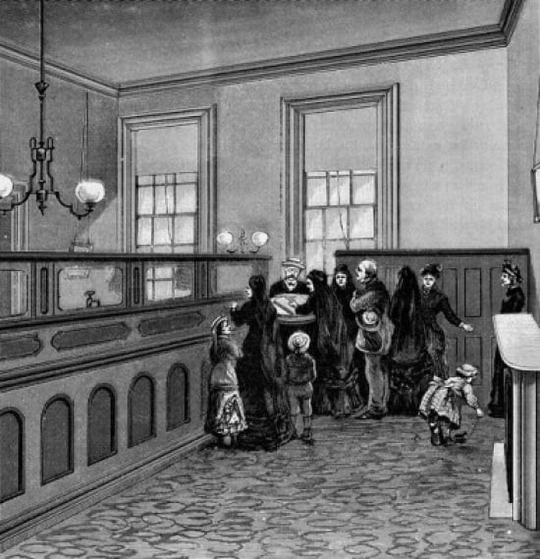 Bookeeper Gotts Office From Our Police Protectors History of the NYC Police Published in 1885 Canvas Art - (18 x 24)