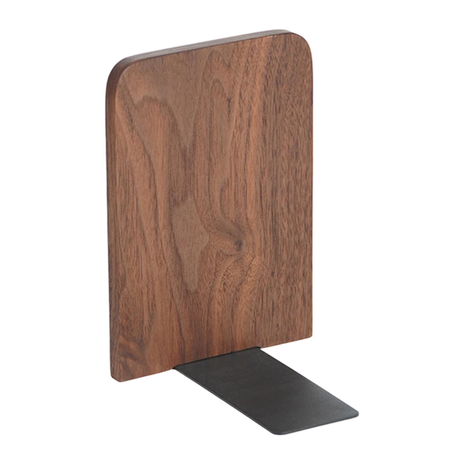 Bookend Book Holder Bookshelf Stopper Modern Wooden Design for Home ...