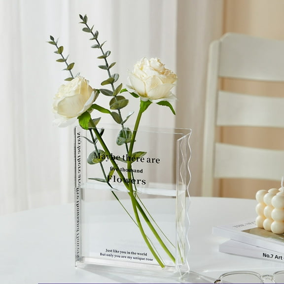 7.9" Classic Modern Aesthetic Acrylic Book Vase