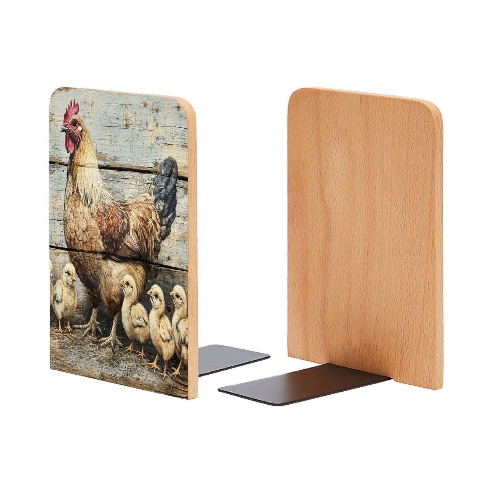 Bookends Cheapest Bookends 1 Pair Non-Skid Bookend Wood Bookends for Shelves Book Stand ...