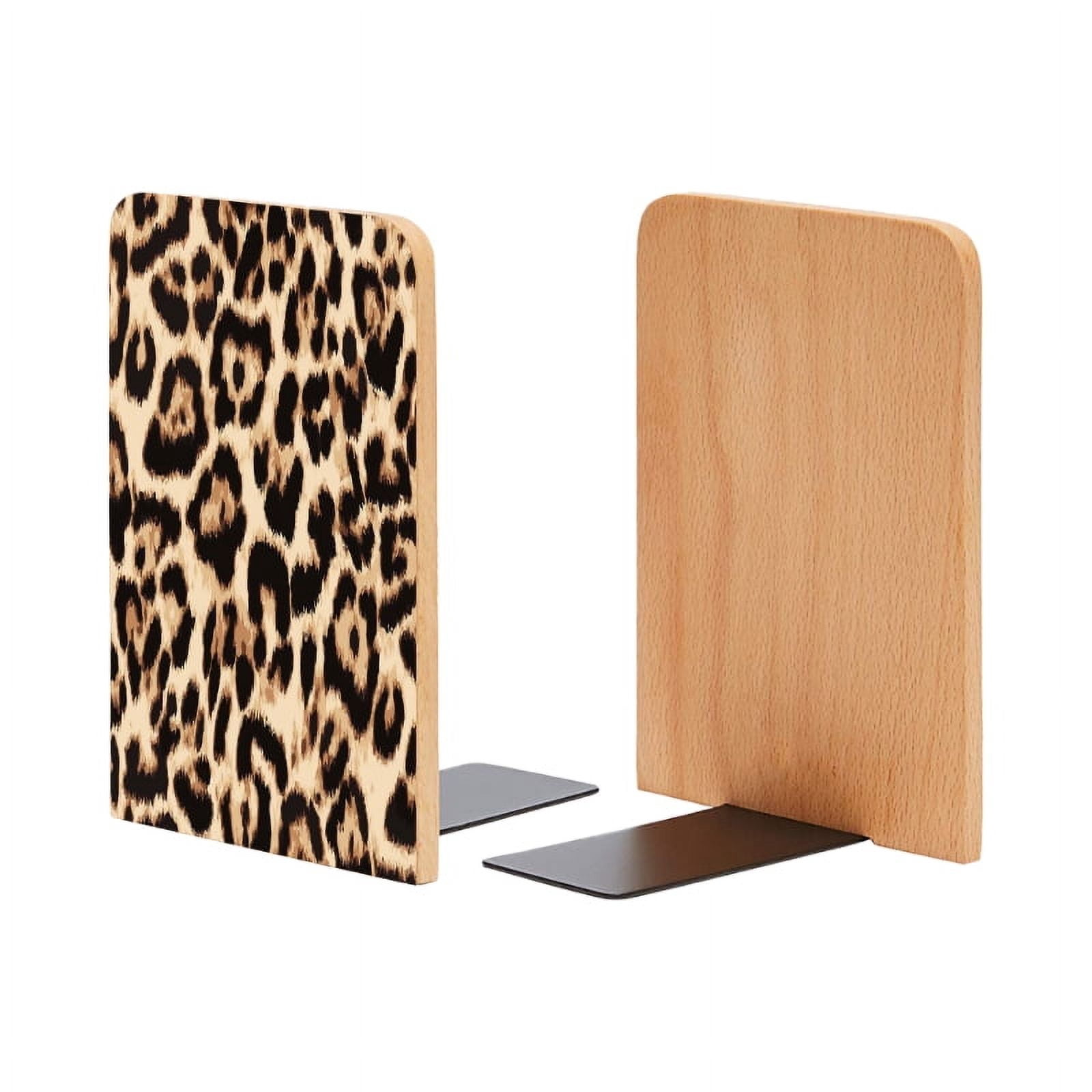 Bookends 1 Pair Non-Skid Bookend Wood Bookends for Shelves Book Stand ...