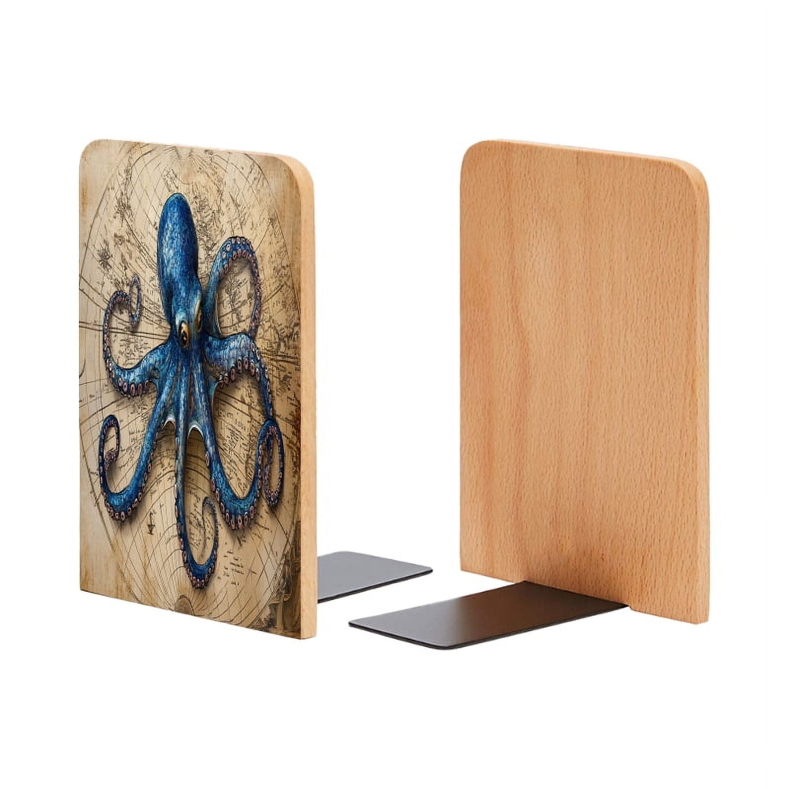Bookends Cheapest Bookends 1 Pair Non-Skid Bookend Wood Bookends for Shelves Book Stand ...
