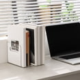 thumbnail image 1 of Bookends Clear Acrylic Double Layer Desktop File Rack Transparent Shelf for Office Desk Home Storage by Xuniizn, 1 of 6