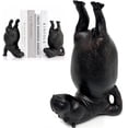 thumbnail image 1 of Bookends,Funny Bookends,Heavy Resin Acrobatic Bookend Holders,Creative Notebook Stand for Farmhouse Modern Decor,Compact Book Ornament for All Book Sizes (Black,A), 1 of 9