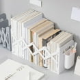 thumbnail image 1 of Bookends Retractable Plastic Expandable Desktop Shelf Organizer for Office Desk Home Storage by Xuniizn, 1 of 6