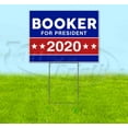 thumbnail image 1 of Booker For President 2020 (18" x 24") Yard Sign, Includes Metal Step Stake, 1 of 6