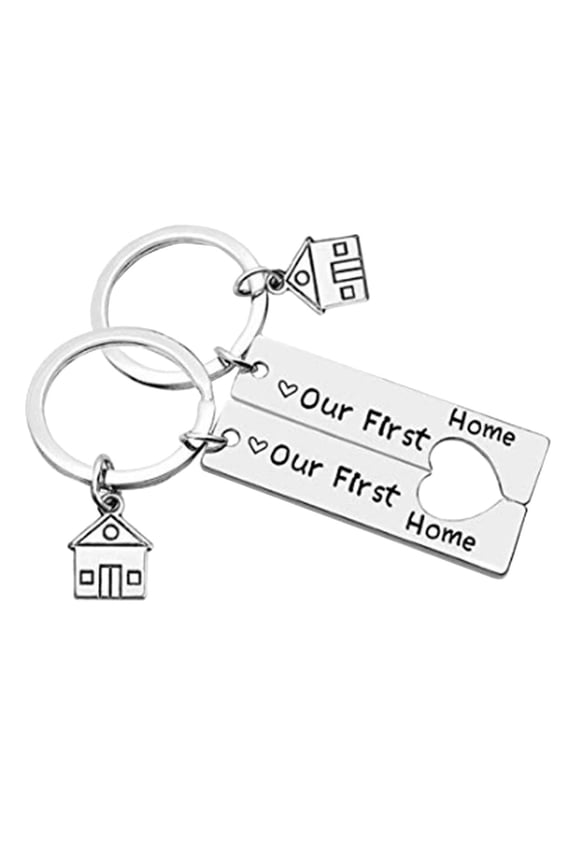 Booker Our First Home Keychains New House Keychain New Home Keychain House Keyrings Housewarming Gift