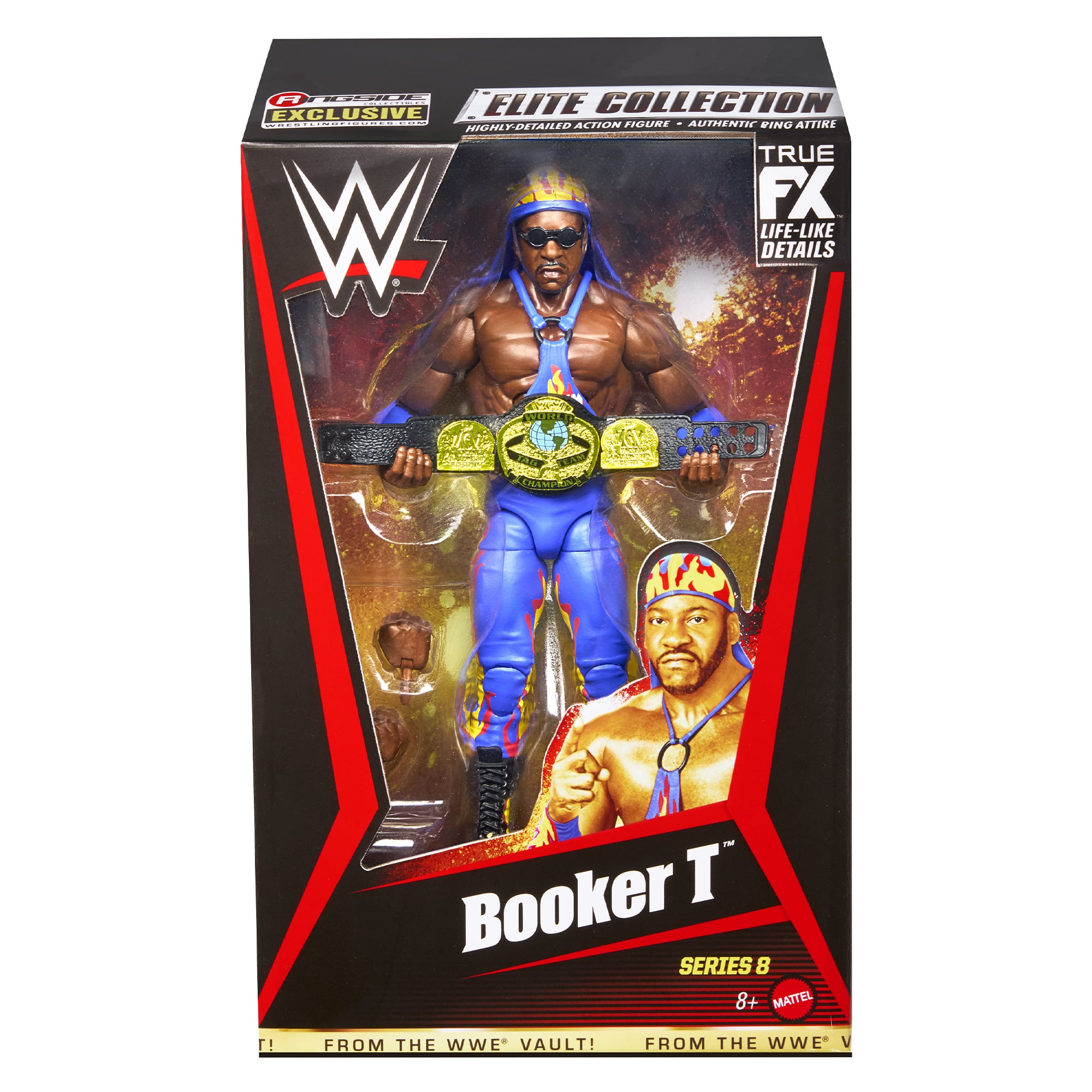 Booker T - WWE From the Vault Ringside Exclusive Series 8 Mattel WWE Toy Wrestling Action Figure