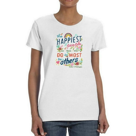 Booker T Washington Quote I T-Shirt Women -June Erica Vess Designs, Female x-Large