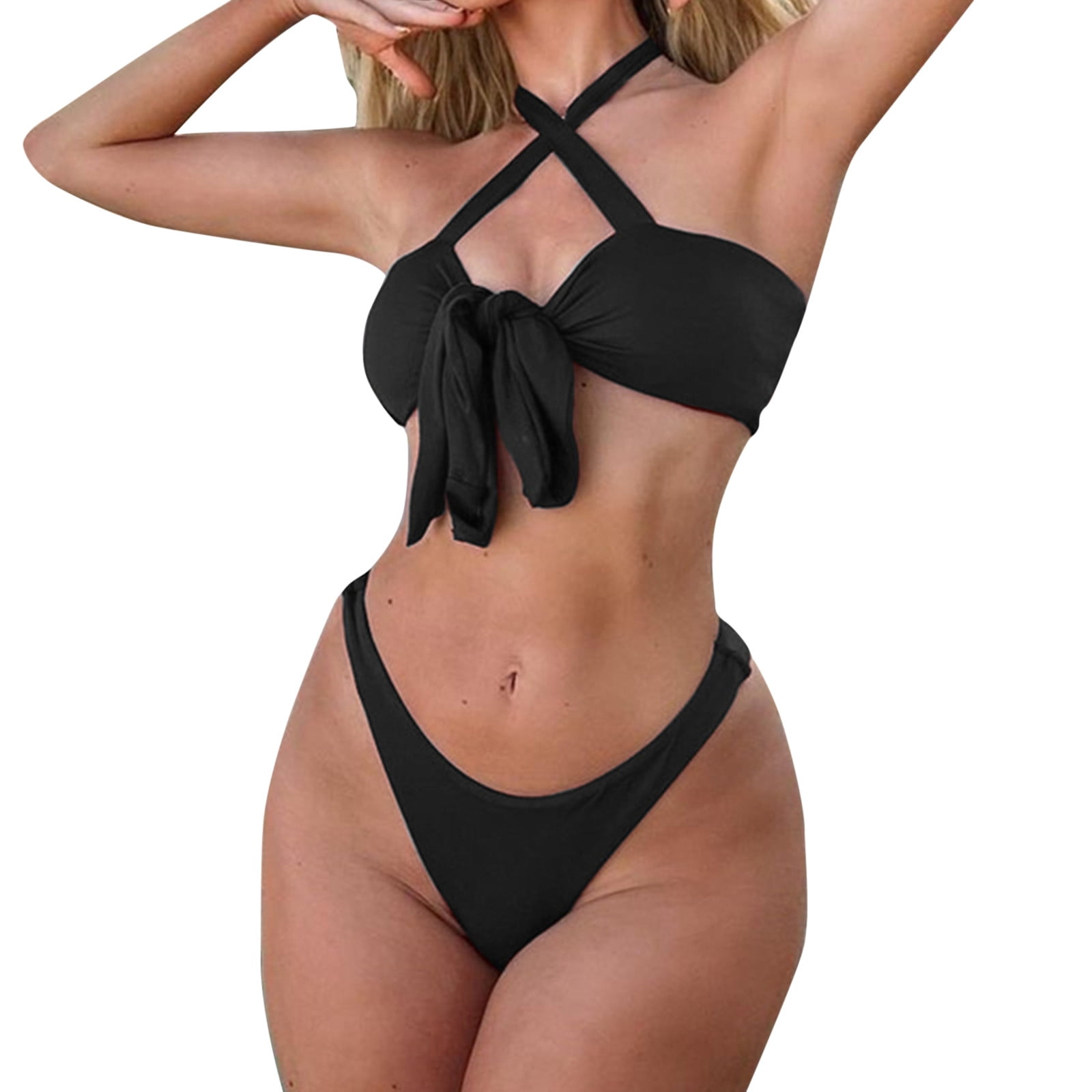 Booker Women Bandeau Bandage Bikini Set Push Up Brazilian Swimwear  Beachwear Swimsuit Tow Piece Swimwear