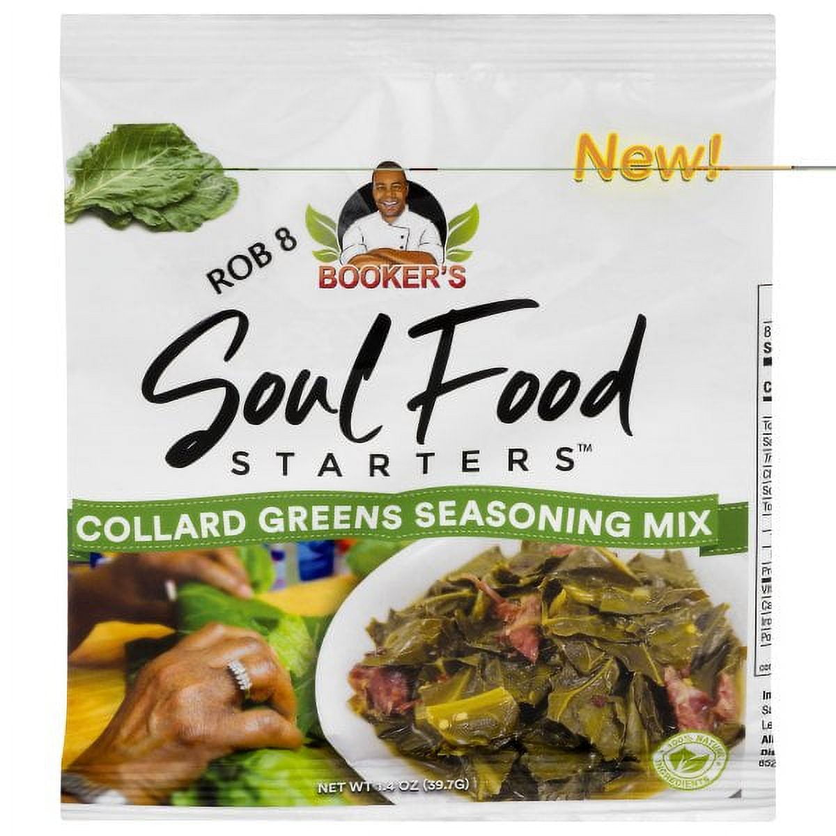 Bookers Soul Food Starters: Collard Green Seas Mix, 1.4 Oz Pack Of 24
