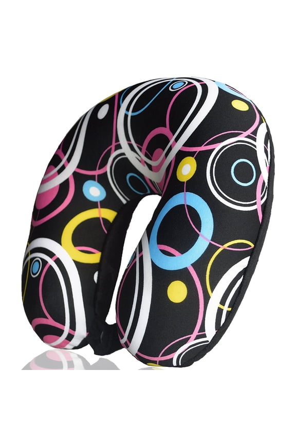 Bookisbunny Ultralight Micro Beads U Shaped Travel Neck Pillow Head Airplane Flower Print Sleep Support Cushion
