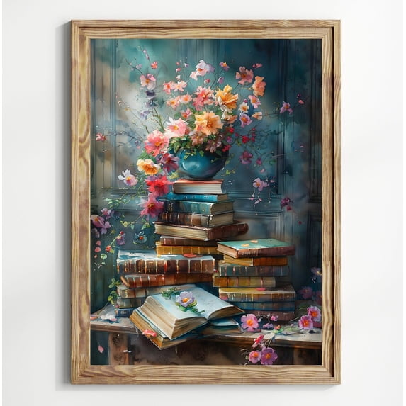Bookish Abstract Stack Of Books