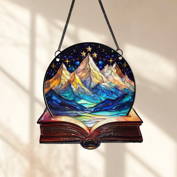 Bookish Acrylic Suncatcher Bookish Reader Library Ornament Book Club Lover Gift Bookish Library Decor Gift For Best Friend Reader Lover Gift