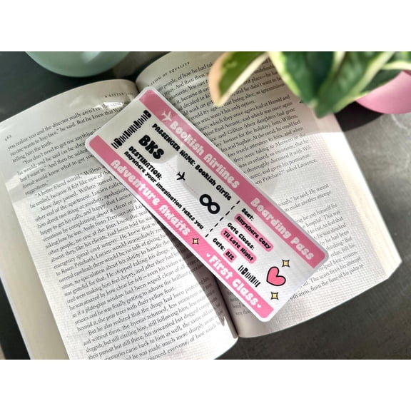 Bookish Airlines Bookish Reader Reading Sticker