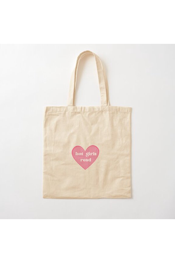 Bookish Booktok Hot Girls Read Canvas Tote Bags, Reusable Shopping Bag