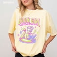 thumbnail image 1 of Bookish Girl Summer Shirt, Coconut Aesthetic Reader Tee, Funny Book Lover Gift, Trendy Bookworm T-Shirt for Vacation or Beach Days, 1 of 5