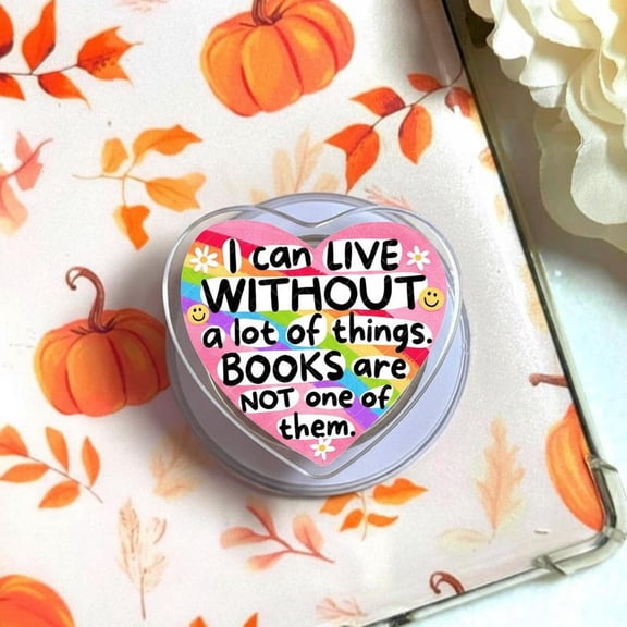 Bookish Phone Grip, Book Addict Trendy Hand MagSafe Holder, Cute Sticker Designs Griptok, Cozy Reading Season Accessory, Unique Gift for Hardcore Readers, Library Addict