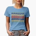 thumbnail image 1 of Bookish, Reading Enthusiast or Book Lover Themed, Groovy Retro Wavy Text Merch Gift, Baby Blue T-Shirt, 3XL, 1 of 5